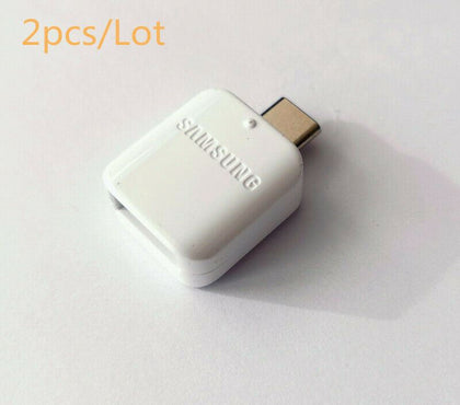 2X USB-C Type-C to USB OTG Data Transfer Connector Adapter For Samsung S10 + S9