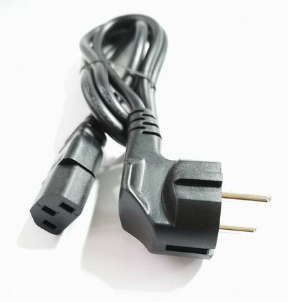 3 Prong Pin EU AC Power Cord Cable to Cloverleaf Plug for PC desktop computer