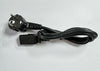 3 Prong Pin EU AC Power Cord Cable to Cloverleaf Plug for PC desktop computer