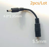 2pcs 5.5mm x 2.1mm to 4.0mm x 1.35mm Converter Cable for ASUS Laptop AC Adapter