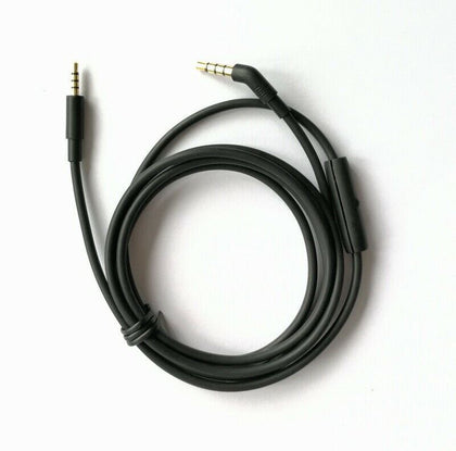 Black Audio Cable with mic & remote For JBL E55BT 750NC Duet NC Duet J56BT E40BT