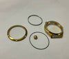 44mm 316L Steel Plating 18K Gold Watch Cases Fit ETA6497/6498 ST36 Movement