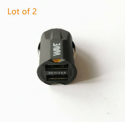 3.6A Car Charger Double USB Dual 12V Cigarette Socket Lighter Plug Power Adapter