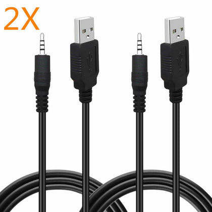 2pcs 2.5mm to USB cable cord FOR JBL Synchros E30 E40BT E45BT E50BT EB40 S400BT