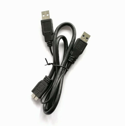 Dual USB 3.0 Type A to Micro-B USB Y Shape Power Cable for External Hard Drives