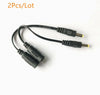 2X 4.8mm x 1.7mm Male Plug to 5.5mm x 2.1mm female socket DC Power Adapter cable