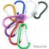 50x 7cm Aluminum Carabiner Gourd Key Chain Clip Hook Karabiner Camping Keyring