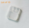 10PCS Transparent Plastic TF Micro SD & SDHC Memory Card Case Holder Storage Box