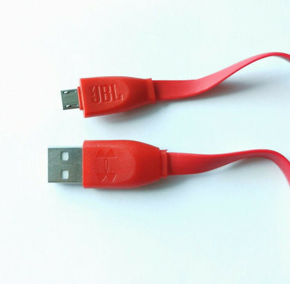 2X 30cm Red Flat Micro USB cable Cord For JBL UA FLASH ROCK/ React Headset